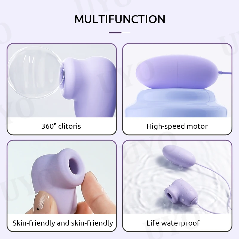 2 IN 1 Vibrator Clitoral Sucking Stimulator Vibrating Egg Silicone Waterproof Vibrator Woman Sex Toy G Spot Adult Products