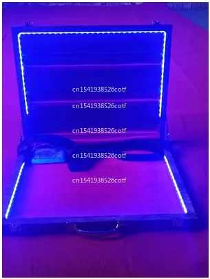 Bar KTV Promotional Tray Hanging Neck Wooden Box Old Shanghai Snack Cigarette Box with Light Nightclub Decoration Props