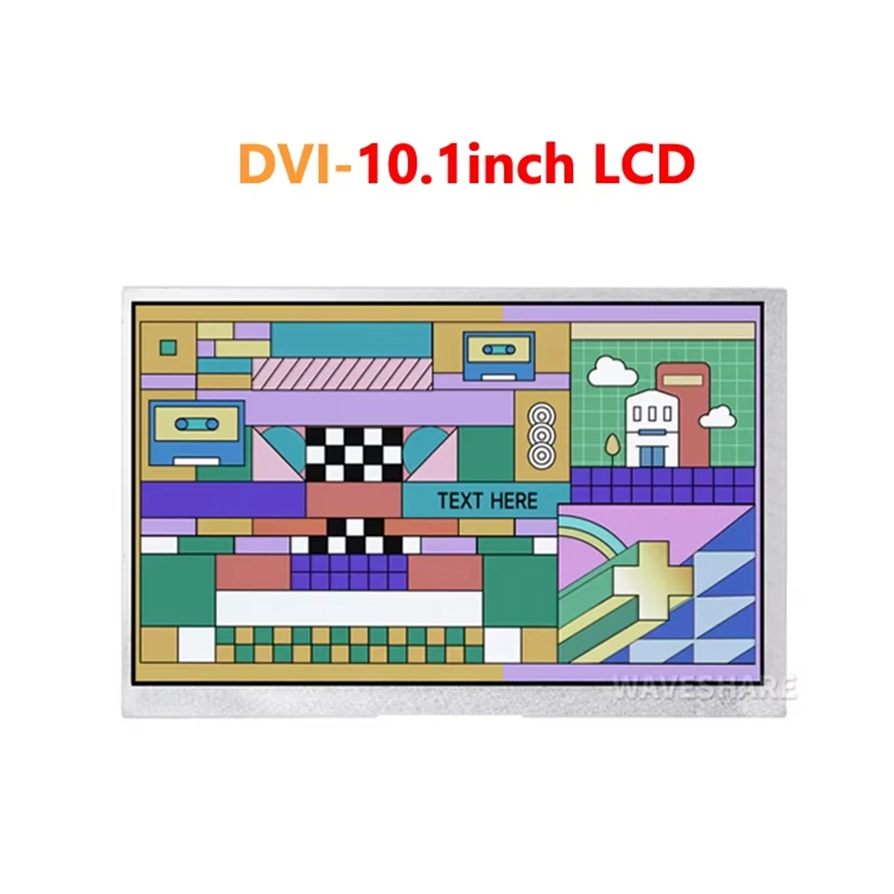 GW-Pico DVI LCD Module Display Module 10.1Inch Screen Resolution IPS 1024X 600 Pixel For Raspberry Pi