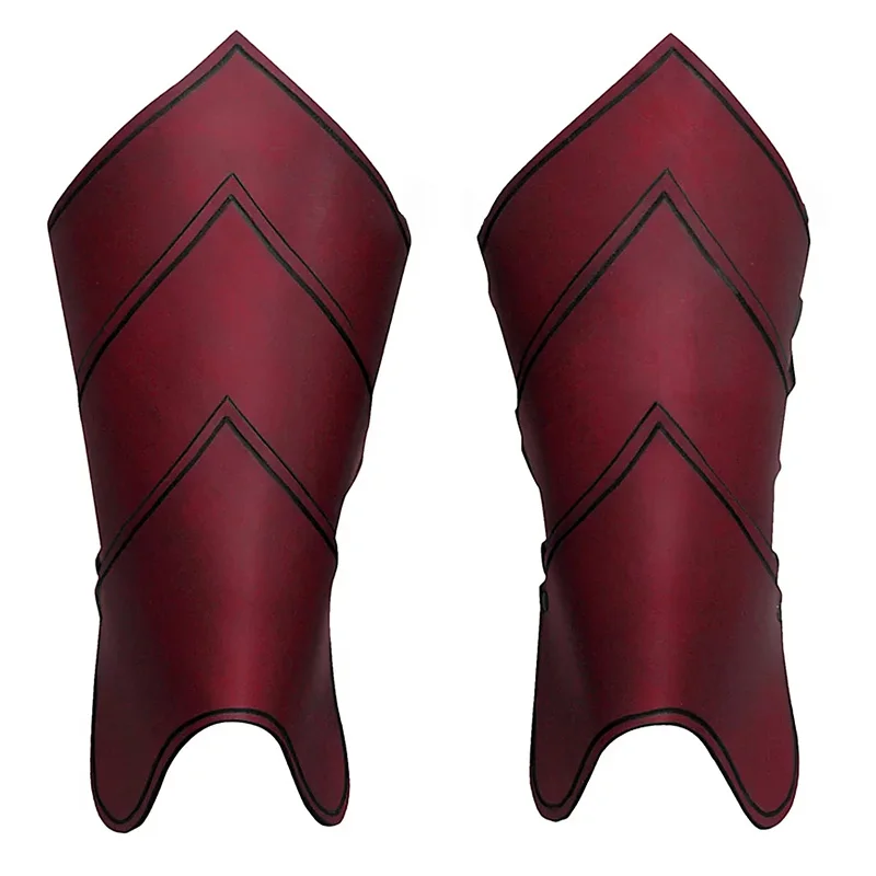 Armure de jambe en cuir GN médiéval pour hommes, kit de cosplay de chevalier gothique, couvre-chaussures de cavalier, couvre-bottes, demi-chaps