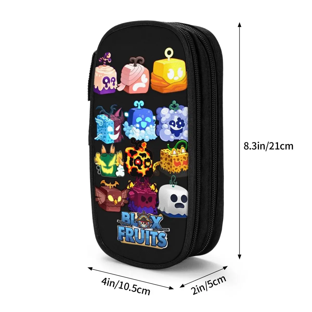 Imagem -06 - Robloxx-grande Case Lápis Gaming para Estudantes Pen Holder Bolsas de Armazenamento Papelaria Escola Blox Frutas