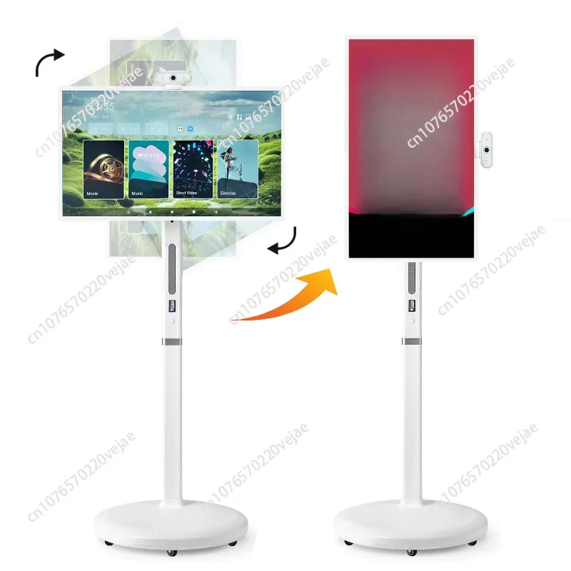 32-inch heart-shaped screen, large flat panel, wireless projection, movable TV, touch all-in-one machine