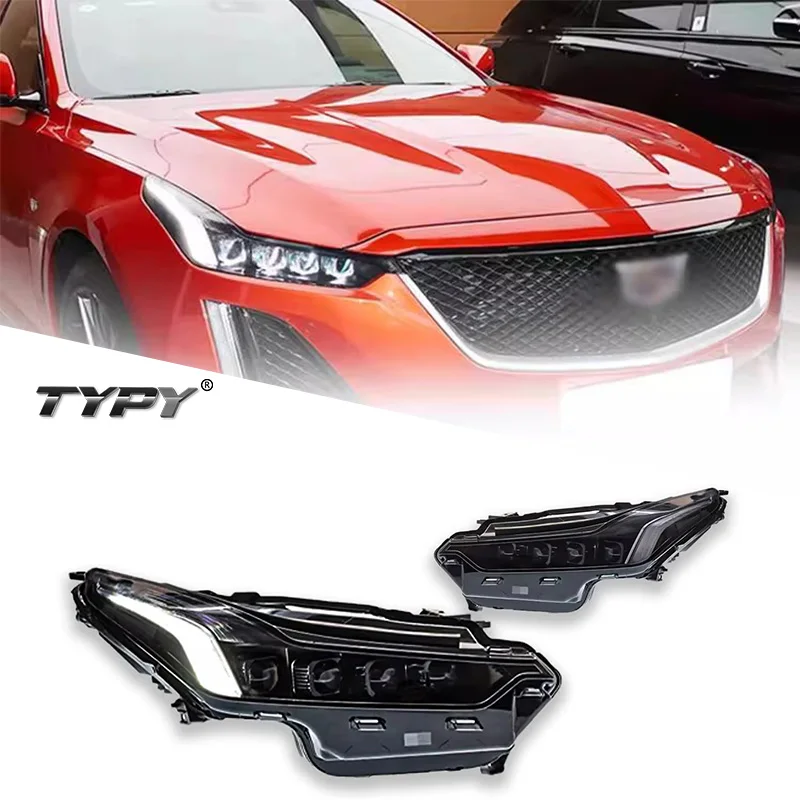 

TYPY Car Lights 2020-2023 For Cadillac CT5 Headlight LED Projetor head Lamp Daytime Running Light Automotive Accessories