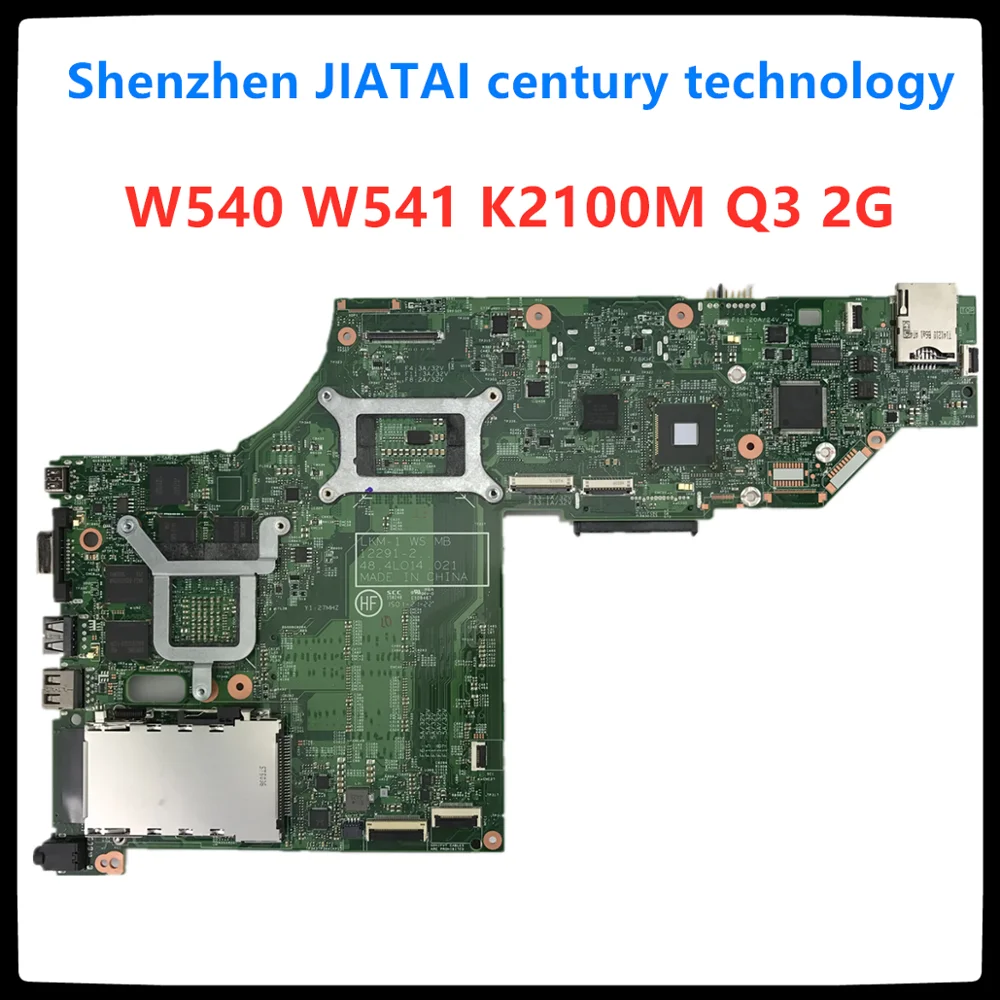 ใหม่ NVIDIA K2100m Q3 W8P HM87สำหรับ Lenovo Thinkpad W541 W540เมนบอร์ด00HW114 04X5301พร้อม N15P-Q3-A1 K2100M GPU