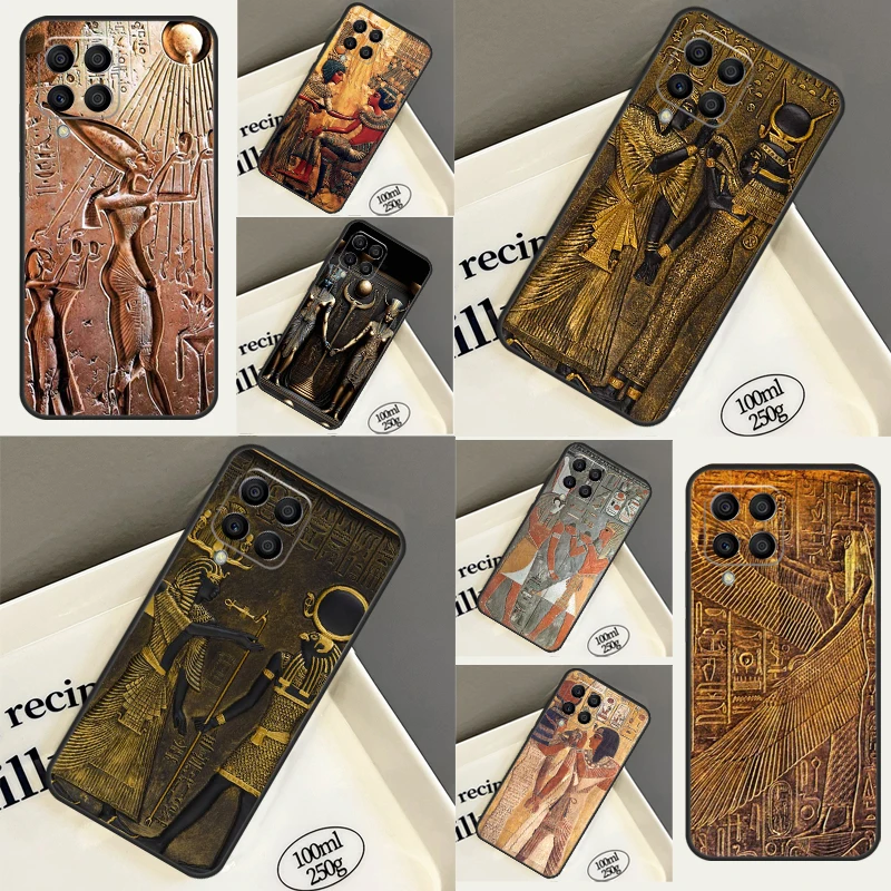 Egypt Pharaoh Mural Funda For Samsung Galaxy M32 M12 M52 M54 M14 M13 M33 M53 M11 M21 M31 M51 M31s M20 M23 Case