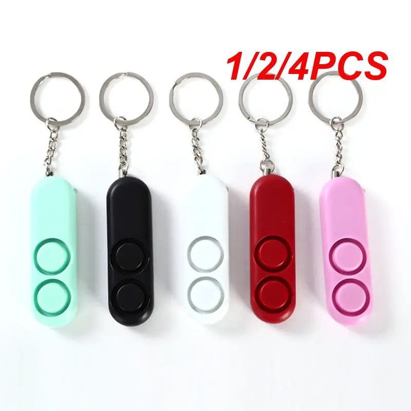 1/2/4PCS Hand-held Portable Emergency Alarm Anti-lost Function Dual Horn Design Easy To Carry