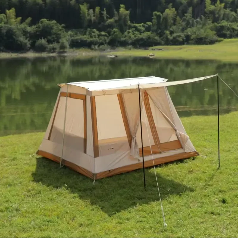 Factory Outdoor Camping Roof Tent Oxford Cloth Large Rainproof Sunshade Canopy Four Seasons Portable 300x300x200CM