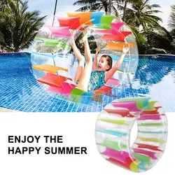 Colorful Inflatable Water Wheel Pool Float Waterproof PVC Huge Roller Float Summer Children Swimming Pools Toy For Kids/adults