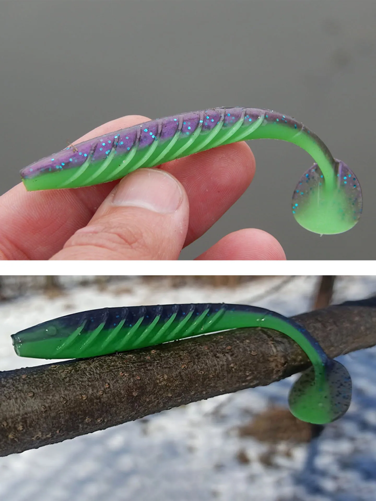 ESFISHING Angelköder Ripple Shad 100mm 125mm 70mm Weicher Kunstköder für Meeresfischerei Plastikköder für Hecht Barsch Pesca
