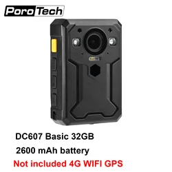 BC607 4G Cop Body Camera Support GPS Tracking/Live Streaming/Cluster Intercom 17 Hours Continuous Recording Portable Body Cam