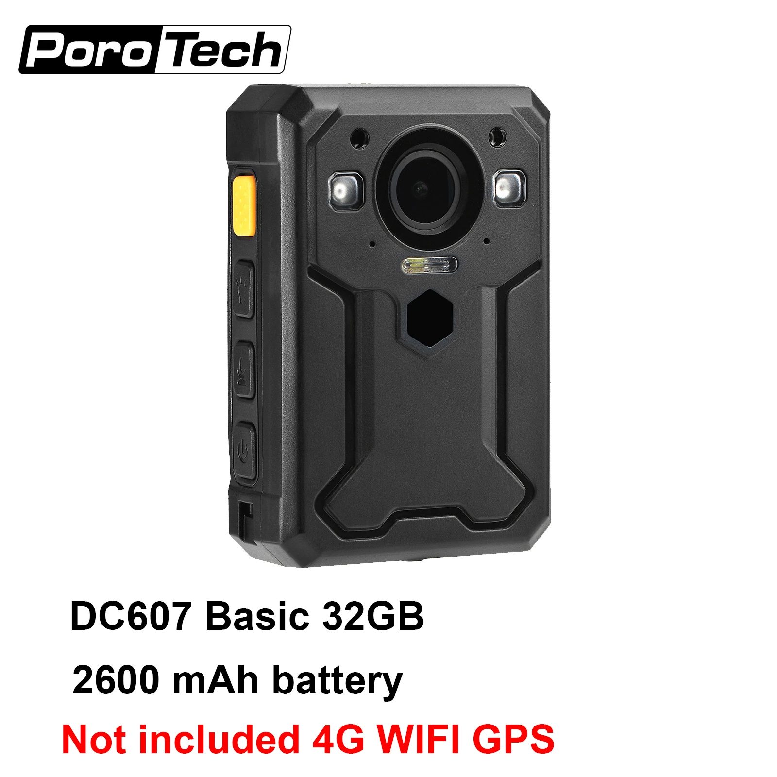 BC607 4G Cop Body Camera Support GPS Tracking/Live Streaming/Cluster Intercom 17 Hours Continuous Recording Portable Body Cam