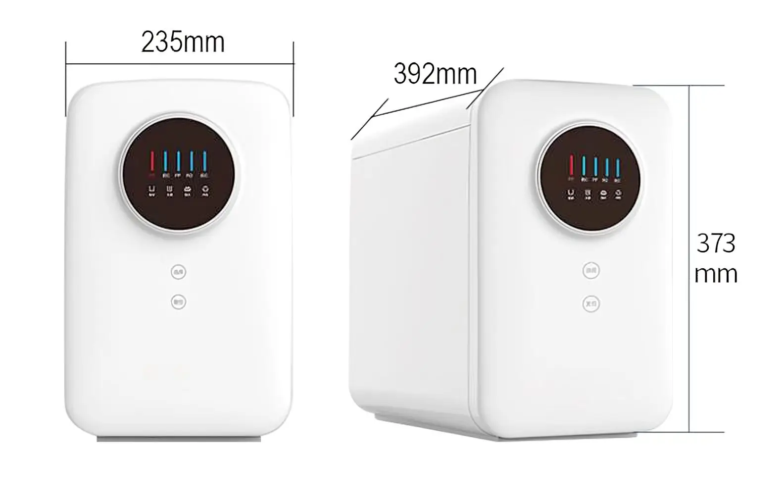 Electric water purifier for home and hotel use, high-flow 600G 5-level filtration direct drinking machine, source