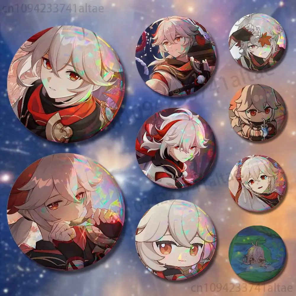 

Kazuha Genshin impact Badges 25mm 32mm 44mm 58mm 75mm Round Cosplay Pin Bag Decor Fans Collect Friends Gifts Souvenir