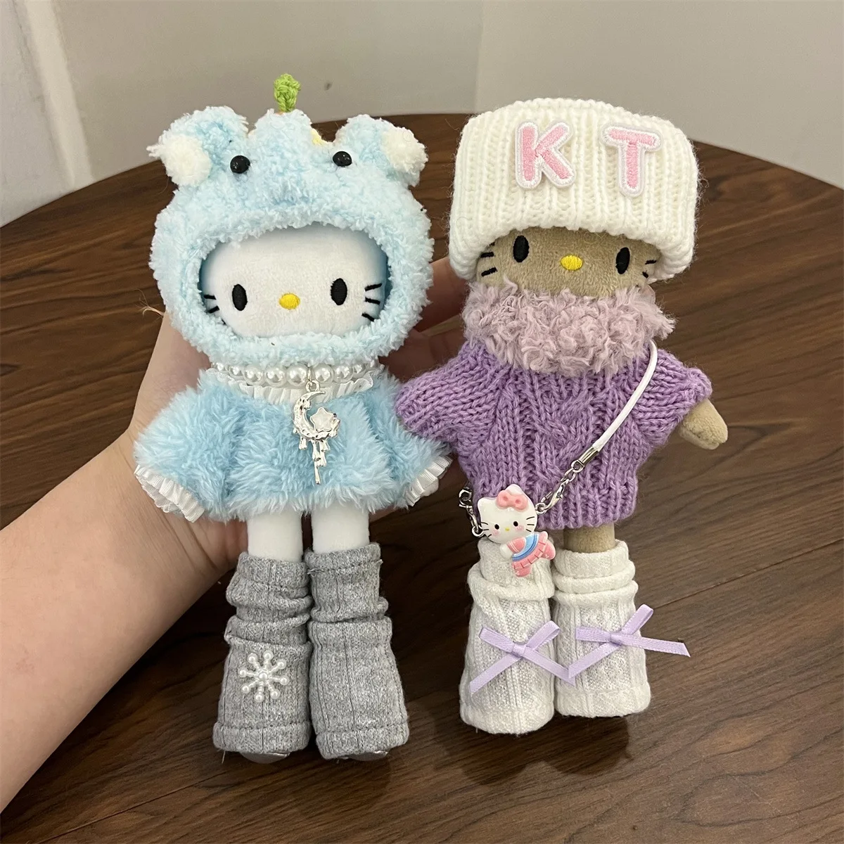 

Hello Kitty Long-Legged New Arrival Plush Hooded Overalls Costume Accessory Bag Pendant Children's Fan Gift