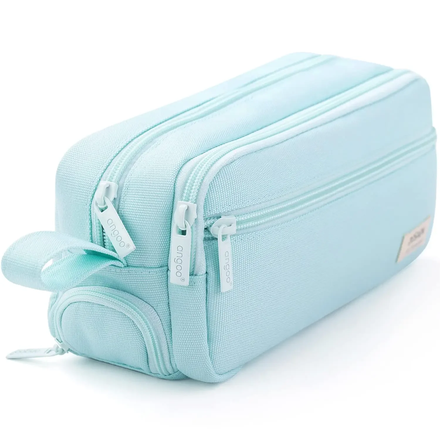 Portable Waterproof Zipper Stationery Bag Multi-Pocket Large Capacity Pencil Pouch for School Office Supplies Storage