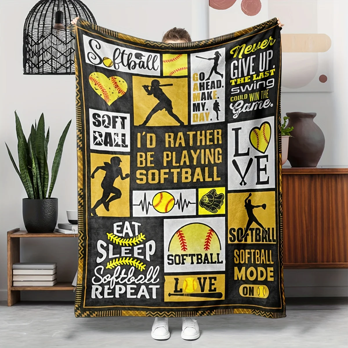 

A flannel blanket inspired by soft squash, modern digital print, allergy-free bedding