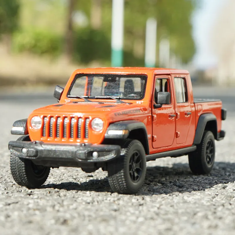 Diecast 1:24 Scale Jeep 2020 Gladiator Robin Hood Pickup Alloy Car Model