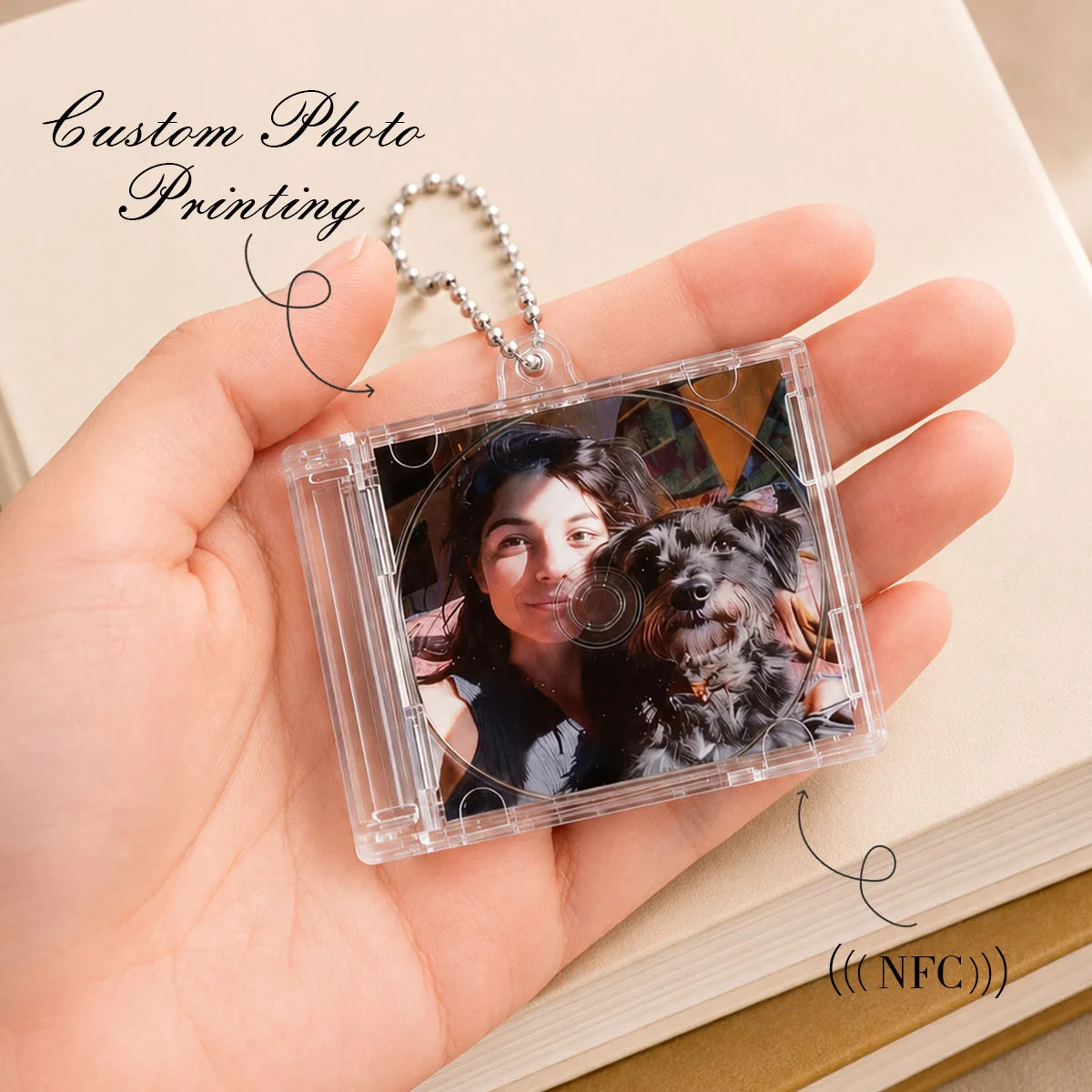 Retro Mini CD Album Keychain, Creative Music Theme Bag Pendant for Music Lovers