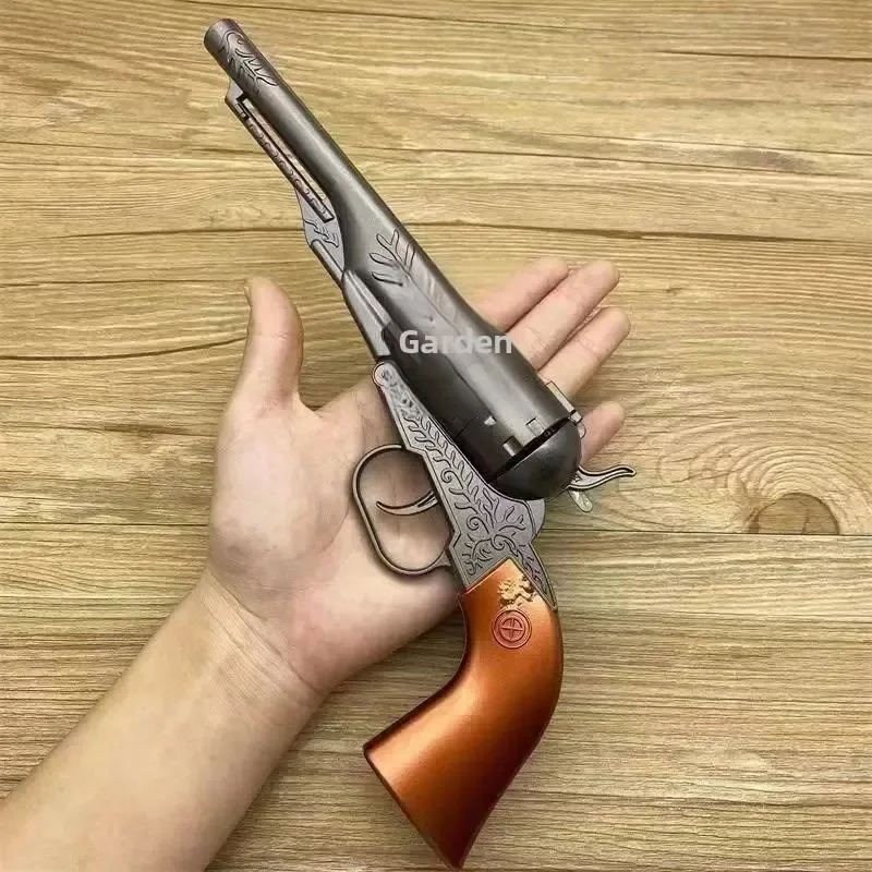 Metall-Revolver im Western-Cowboy-Stil, nicht schießfähig, Vintage-Design, Sammlerstück, kein echter Revolver. – Detail 3