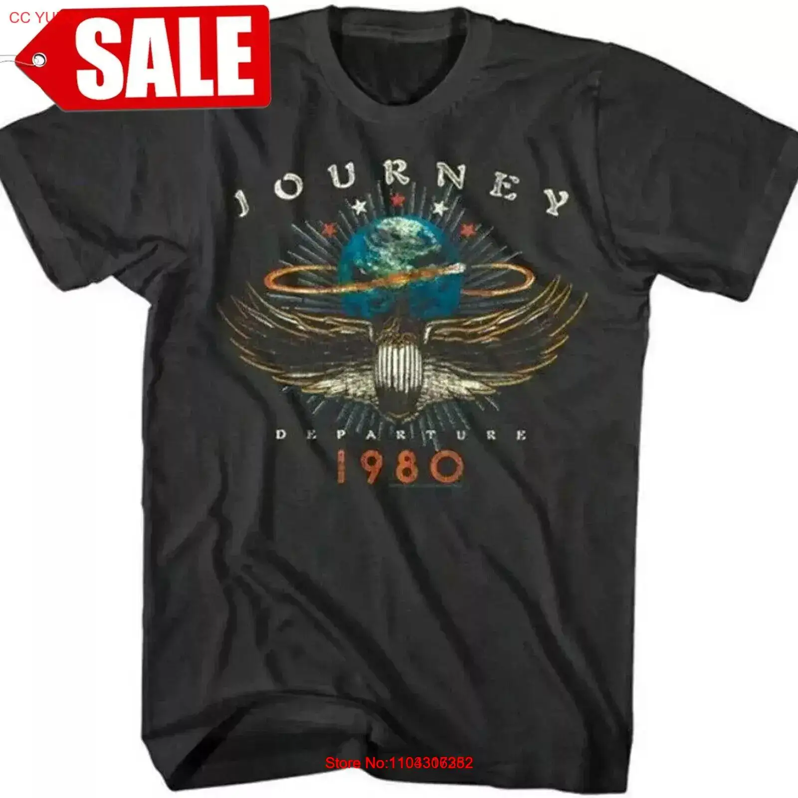 journey departures album tour 1980 t shirt