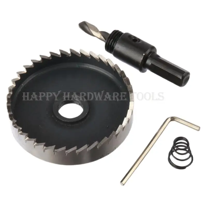 ضياء 65 مللي متر HSS مثقاب الأساسية Holesaw قاطع معدني ناعم قطع البلاستيك الخشب الألومنيوم ثقب المنشار مجموعة