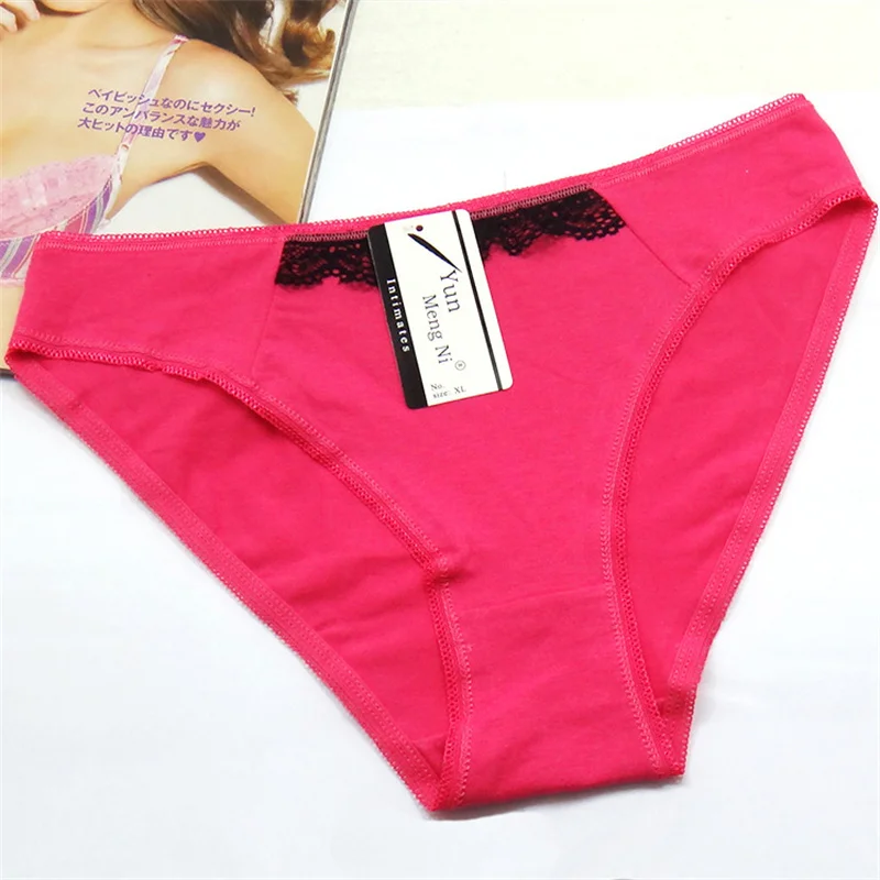 

Hot Selling 1pc/lot Women 's Underwear Cotton Sexy Lady Briefs Girl Panties Lace Sexy 89065