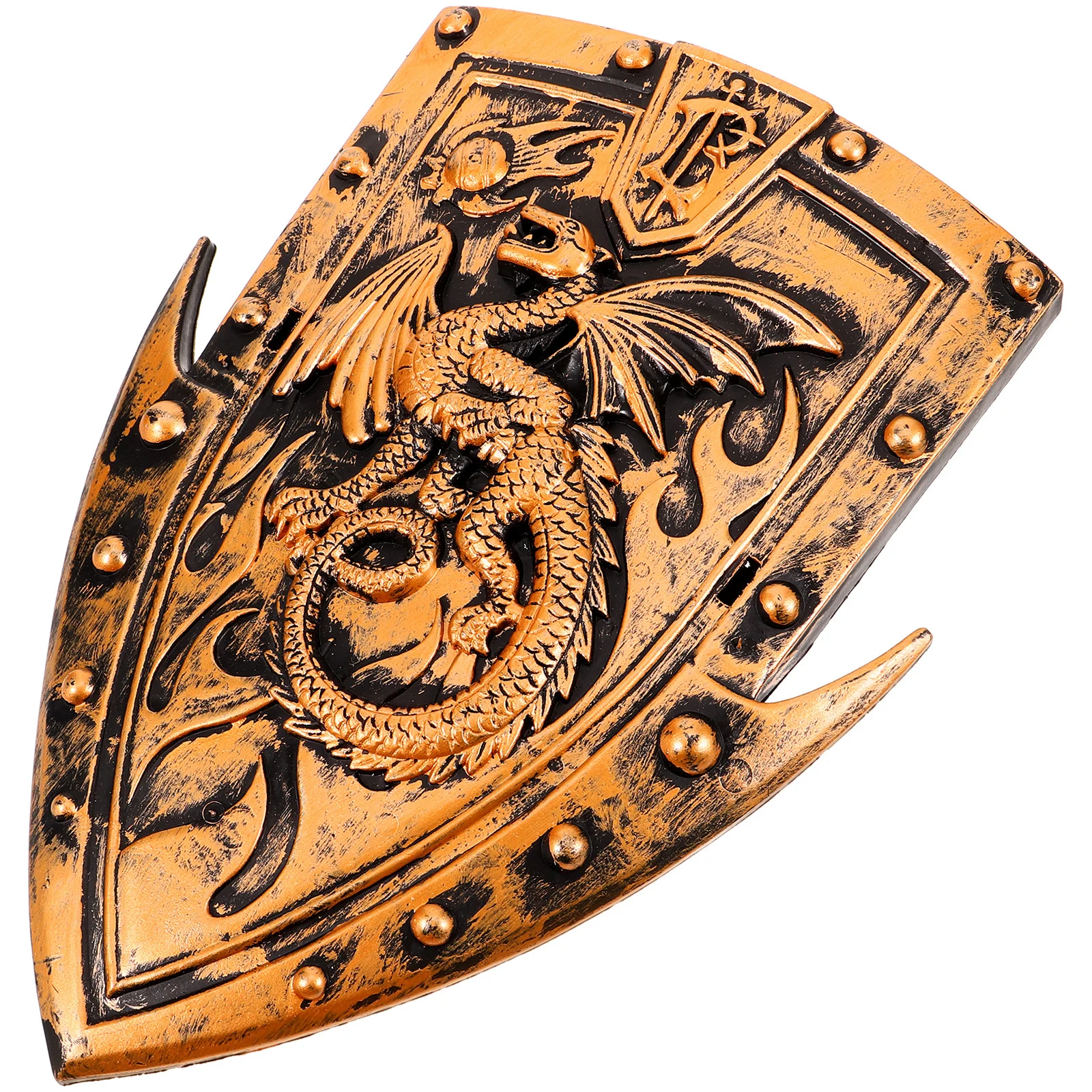 Realistic Dragon Horn Shield Cosplay Prop Durable Lightweight Compact Easy Grasp Hold Simulation Design Stage Performance