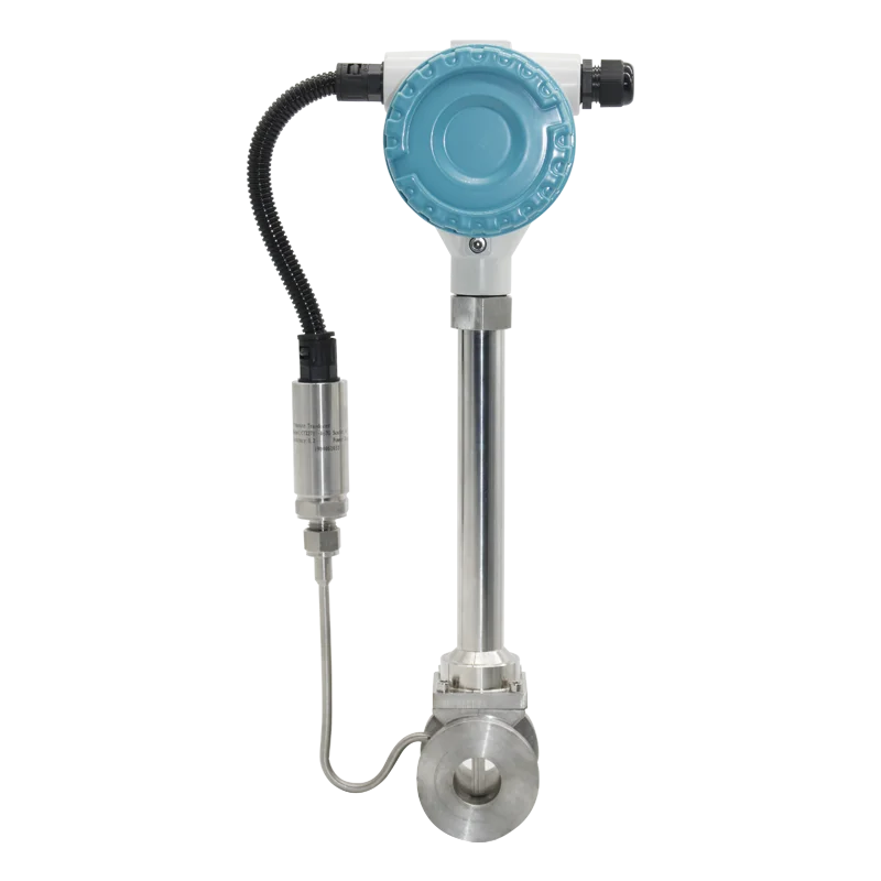 User-friendly configuration design vortex flow meter -10~250 C medium temperature