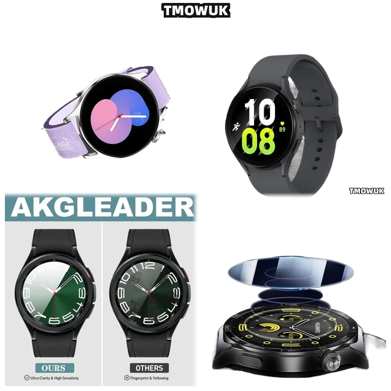 

For Samsung Galaxy Watch6 Classic 40mm Watch7 Ultra FE 47 44 43mm, Edge-to-Edge Protection.