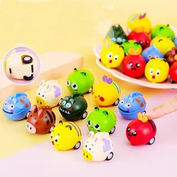 6Pcs Cartoon Cute Pet Pull-Back Car Toy Children's Sports Toy Birthday Party Gift Set Pinata Filling Reward Small Gift