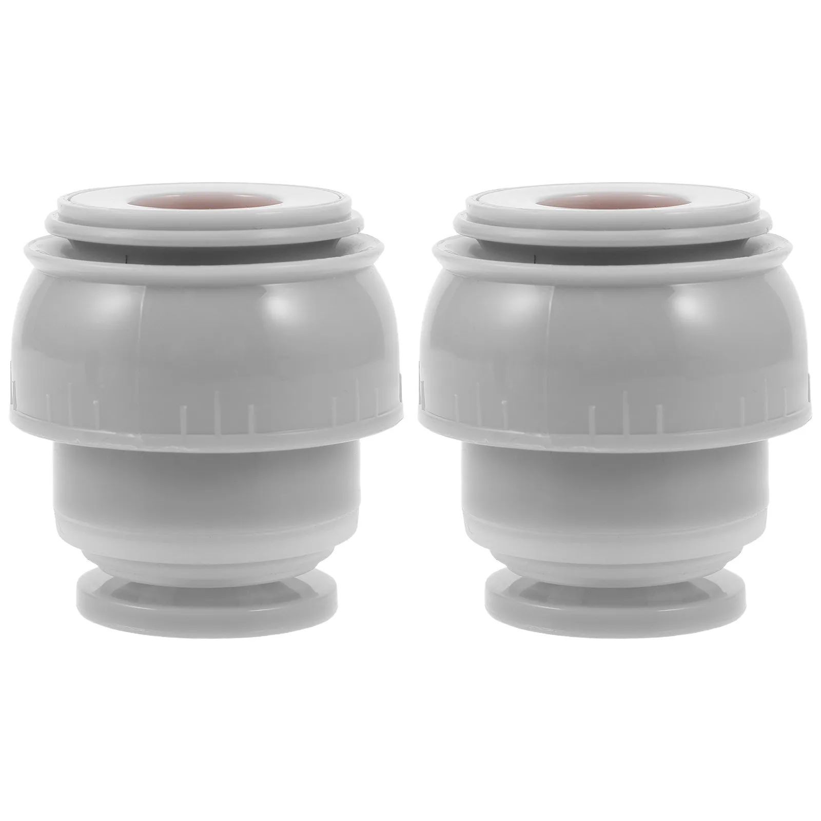 Leak Proof Insulated Mug Stopper 2 Pack Grey Plastic Drink Seal for 500ml to 1200ml Office Cups
