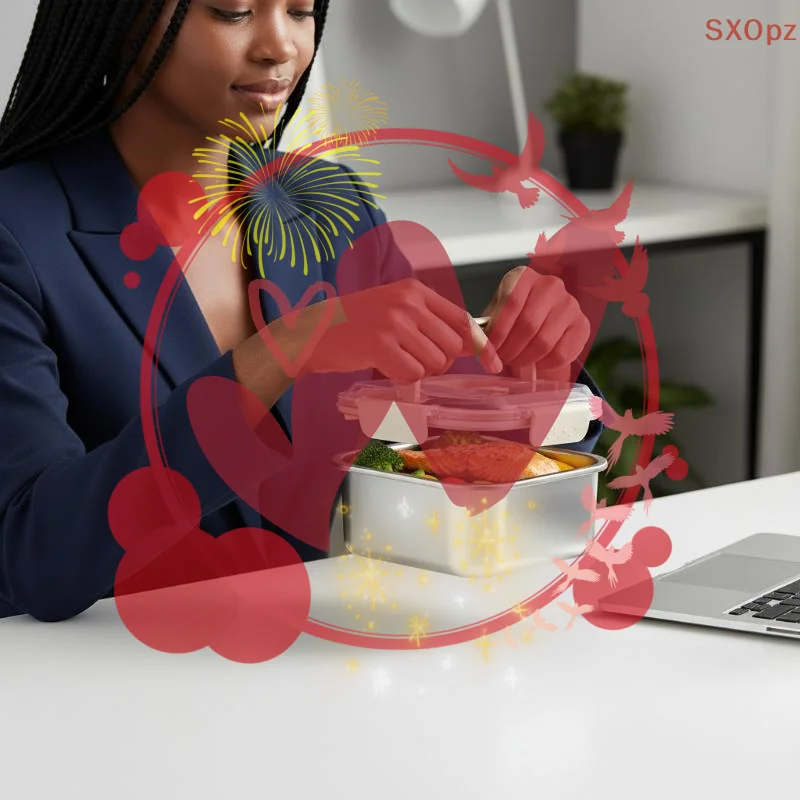 

Portable Stainless Steel Fruit Salad Food Container Large Capacity Seal Lunch Box With Handle Lid Camping Picnic Bento Box