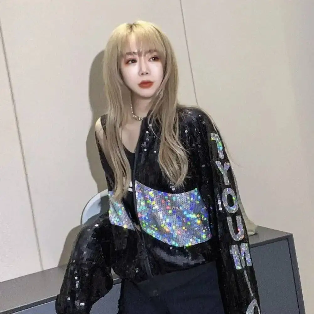 سترات نسائية فضفاضة بسحّاب على الطراز الكوري معاطف طيار البيسبول النسائية ذات جودة عالية لموسم ديمي #5