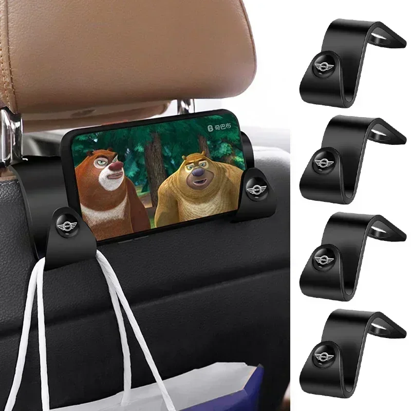 2 шт. универсальный крючок для спинки автомобильного сиденья для BMW MINI Cooper F54 F55 F56 F57 F60 R52 R53 R55 R56 R57 R58 R59 R60 R61 автомобильные аксессуары