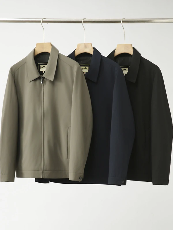 

Мужское пальто Adstrative Sle Jaet Quali с текстурой, официальное повседневное деловое пальто с отложным воротником, длинное пальто из полиэстера