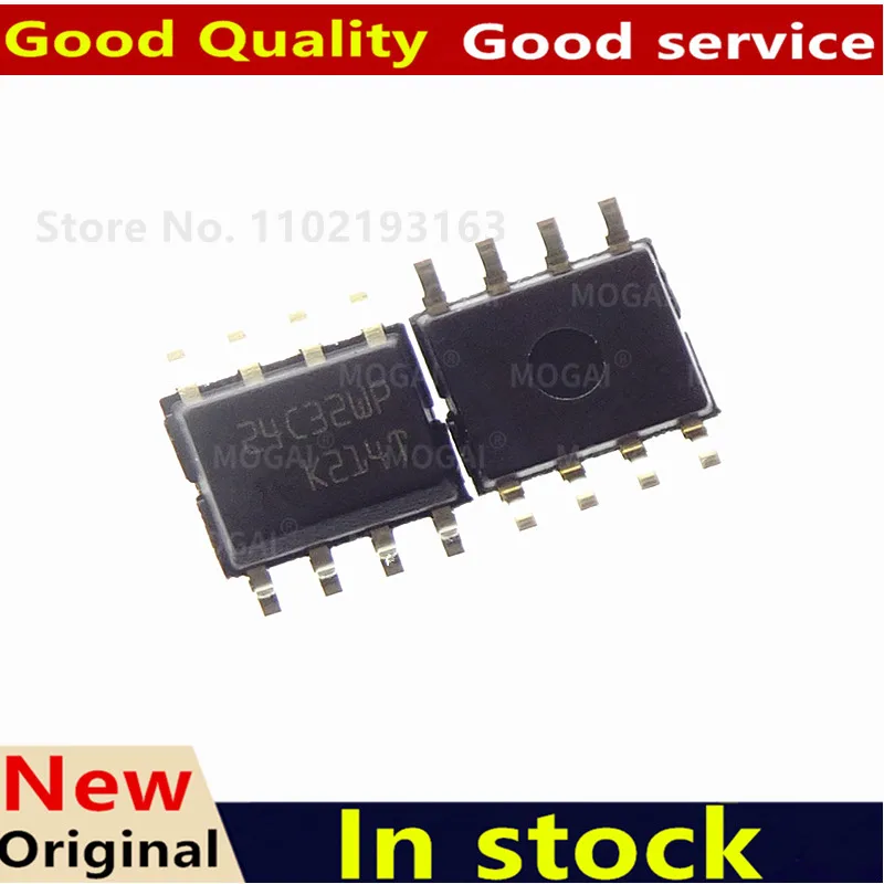 (10pcs)New 24C01WP 24C02WP 24C04WP 24C08WP 24C16WP 24C32WP 24C64WP M24C01 M24C02 M24C04 M24C08 M24C16 M24C32 M24C64 -WMN6TP