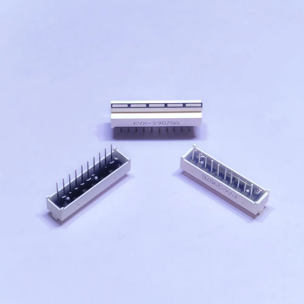 10 sztuk 30*7*8.5mm ultra jasny wyświetlacz LED niebieski/zielony/czerwony 5 segmentów listwa graficzna do mobilnego ładowania moduł Bar-Graph DIY — zdjęcie 5