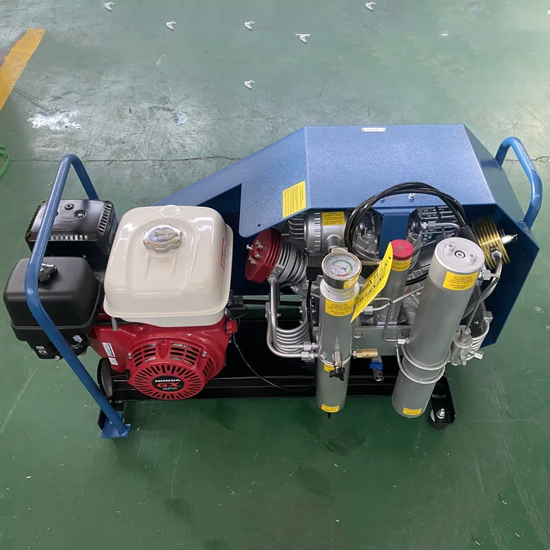 Gold Seller 220V 380V Tank Filling 100L 200bar 300bar Small High Pressure Portable Cylinder Filling Machine Breathing air Co