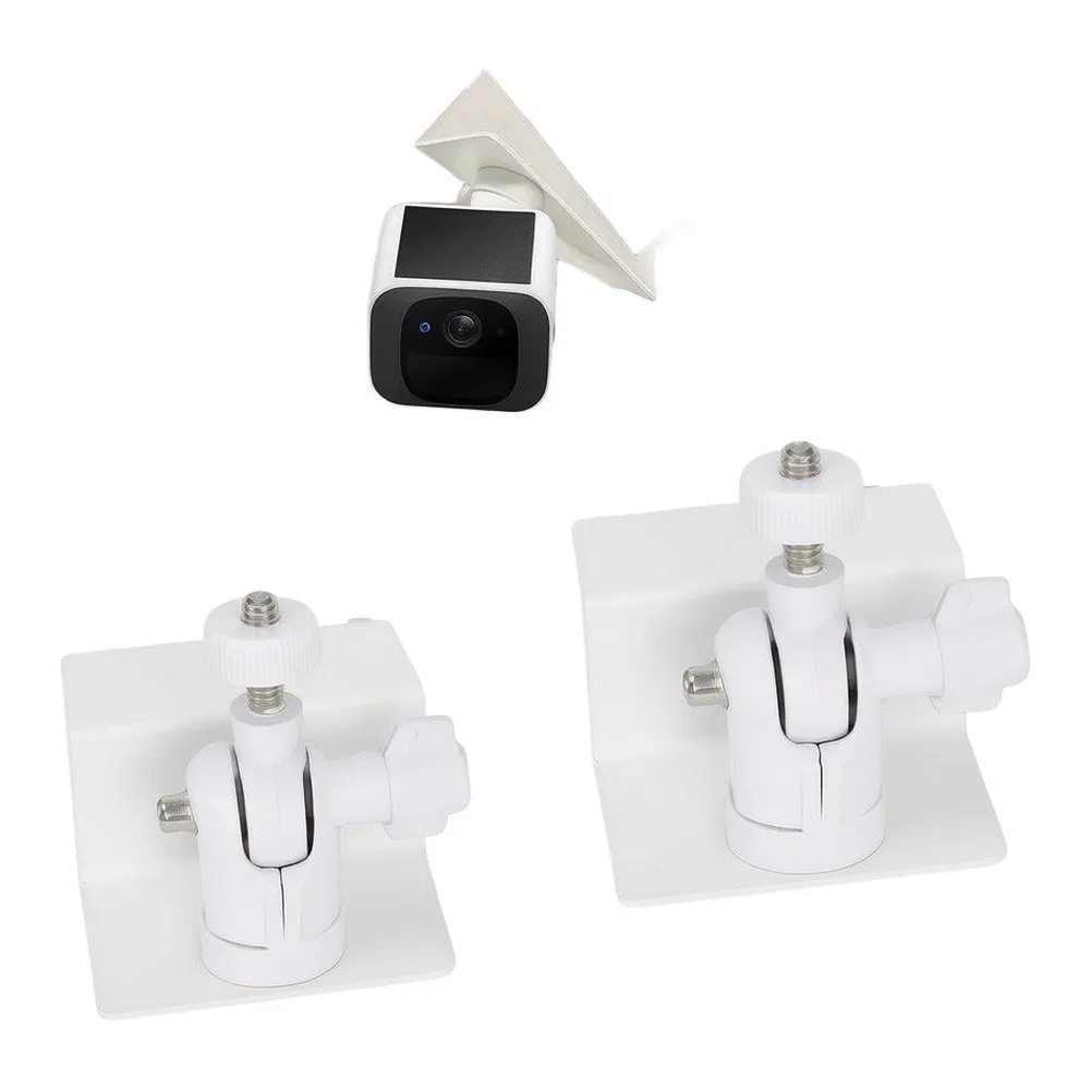 Aluminum Gutter Clamp Bracket with No Drill Design for 1/4 Inch Thread Camera and Solar Panel Outdoor Installation