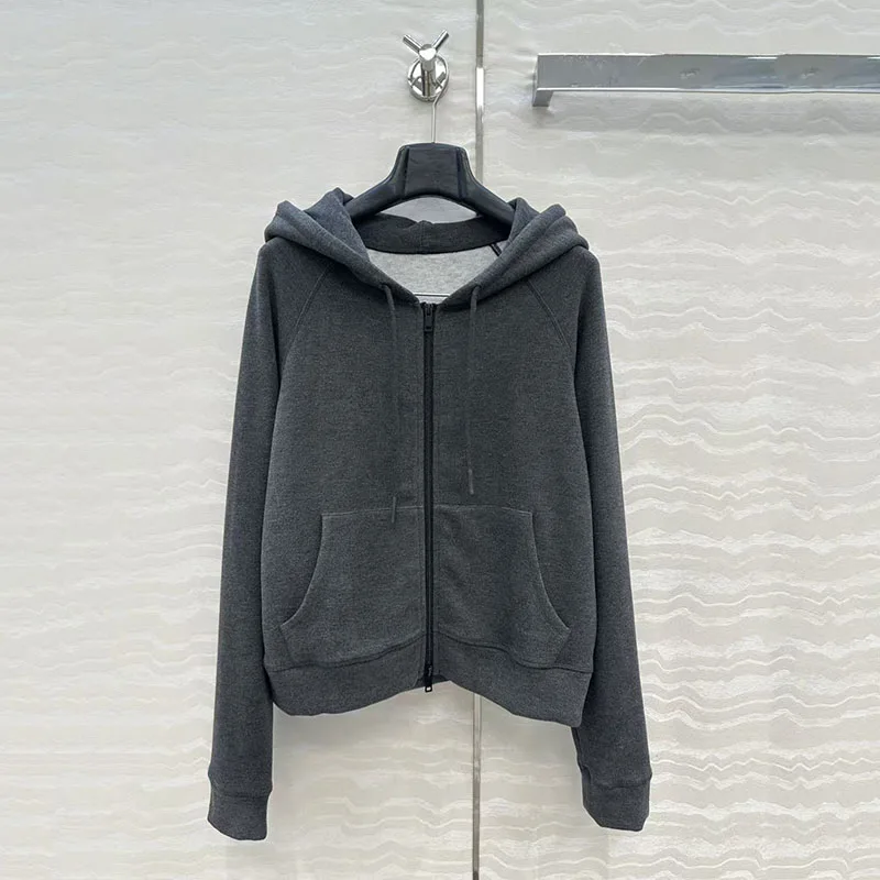 

Women's Hooded Sweatshirt, Fleece-Lined Thermal Sweatshirt, Fashionable Casual Jacket Top, High-Quality Commuter Pants Suit, y2k