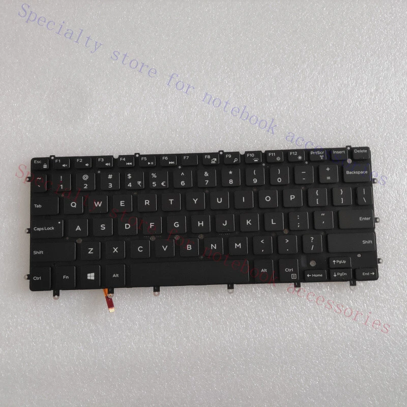 A+  FOR DELL XPS 13 9360 9350 Keyboard with Backlight Small Carriage Return 04XVX6