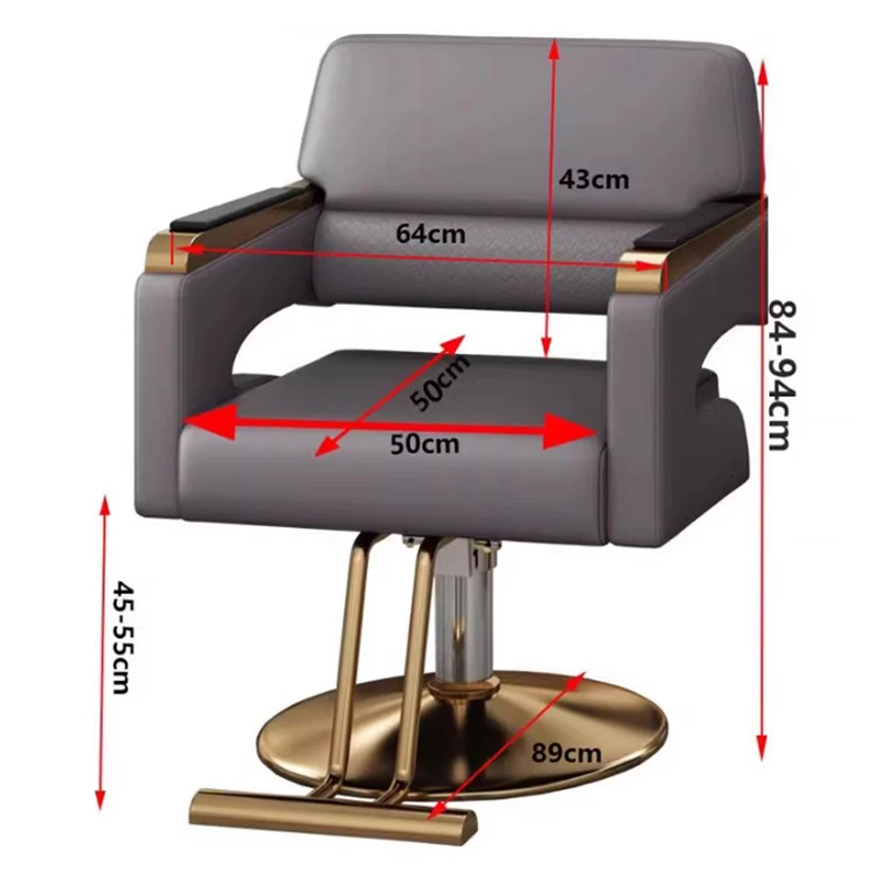 Poltrone da barbiere nordiche Specialità di lusso Tintura dei capelli Poltrone da barbiere ergonomiche Mobili da salone di comfort di lusso Silla De Barberia FYBC