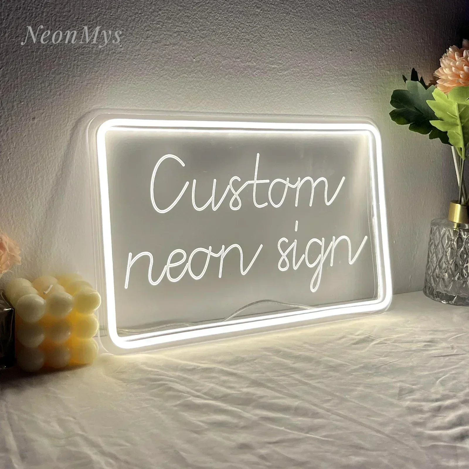 Custom Carved Letters Neon Sign Wedding Party Gaming Room Wall Decor Geometry LED Light Sign exclusive Gift DIY Carved 12 Colors