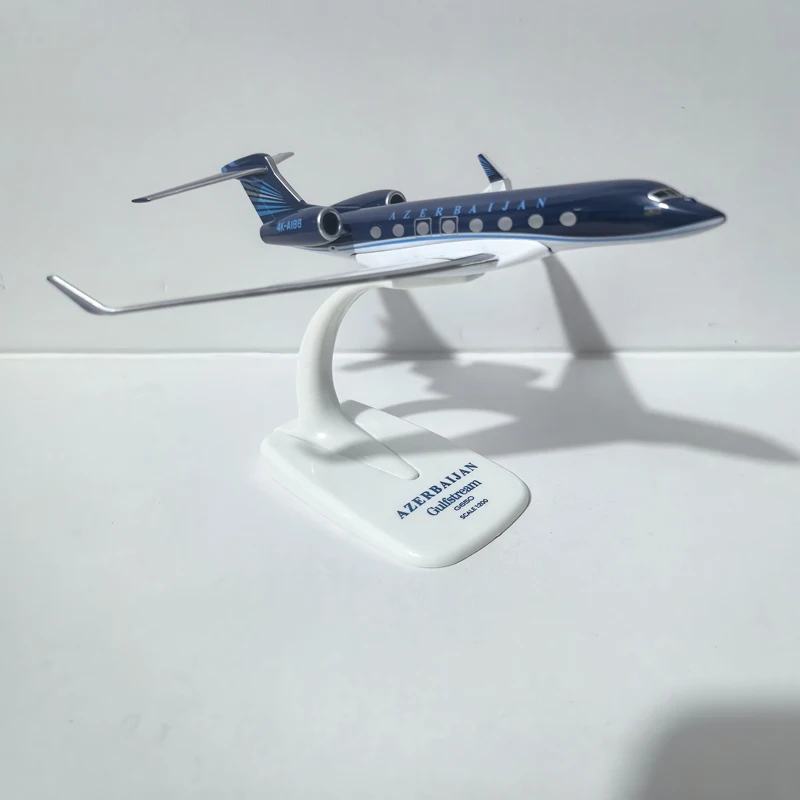 Modellino Aereo JASON TUTU Azerbaijan Airlines Gulfstream G650 in Scala 1/200, Regalo per Appassionati di Aviazione