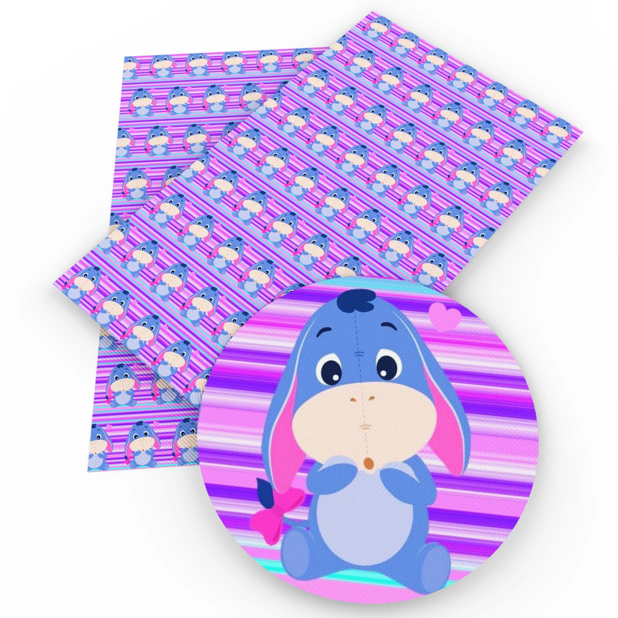 Disney Eeyore Winnie 50*145cm Digital Printing Polyester Cotton Fabric Sewing Quilting Fabric Needlework Material DIY Handmade