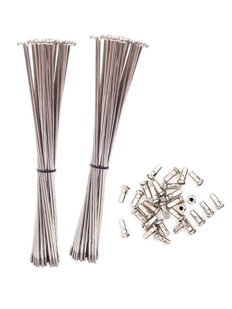 AliExpress NONE 20Sets 14G Bicycle Stainless Steel Spokes With Copper Nipples Mountain Road Bike Spokes 150-307mm Cycling Rays Repair Tool
