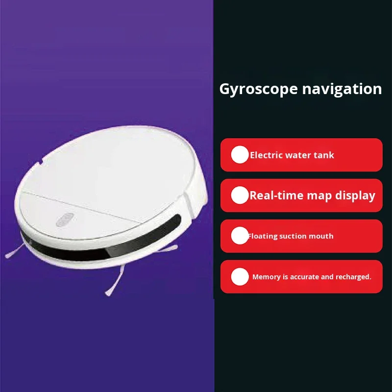 Smart Home Floor Cleaning Robot Vacuum Auto Obstacle Avoidance Voice Guide Electric Water Tank Mopping Sweeper Household