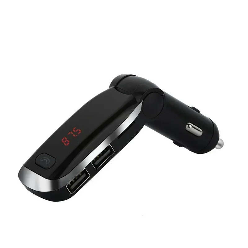 Fm Transmitter Car Kit Hands Free Mp3 Player Wireless Radio AUX Car Charger Double USB SD