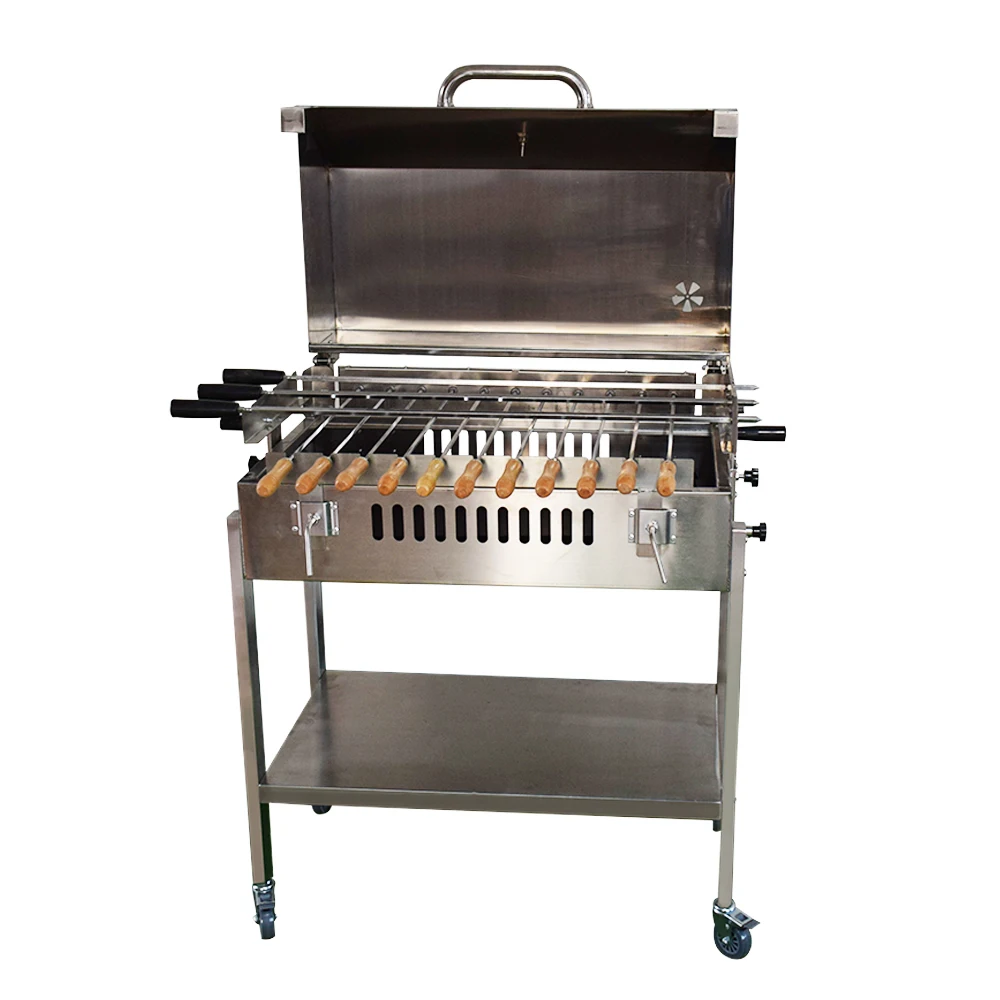 

Automatic Spit Roaster Lamb BBQ Cyprus Grill Electrical Motors Machine With Oven