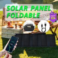 100W Foldable Solar Panel USB Portable Folding Bag Battery Charger for Phone Outdoor Camping Waterproof Power Bank